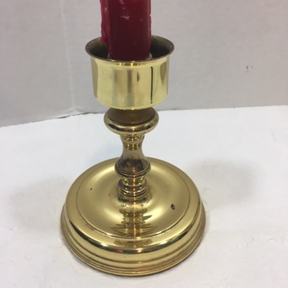 Vintage Baldwin Brass Candle Holder 5.5" Single